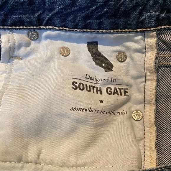 AG Women Blue The Sadie High-Rise Ripped Raw Hem Jean Shorts Size 27R - Picture 9 of 9